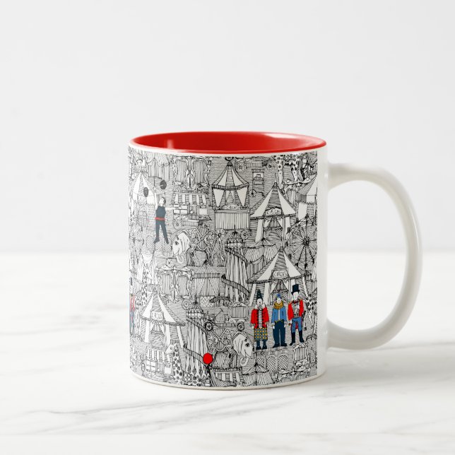Retroccus bw zweifarbige tasse (Rechts)