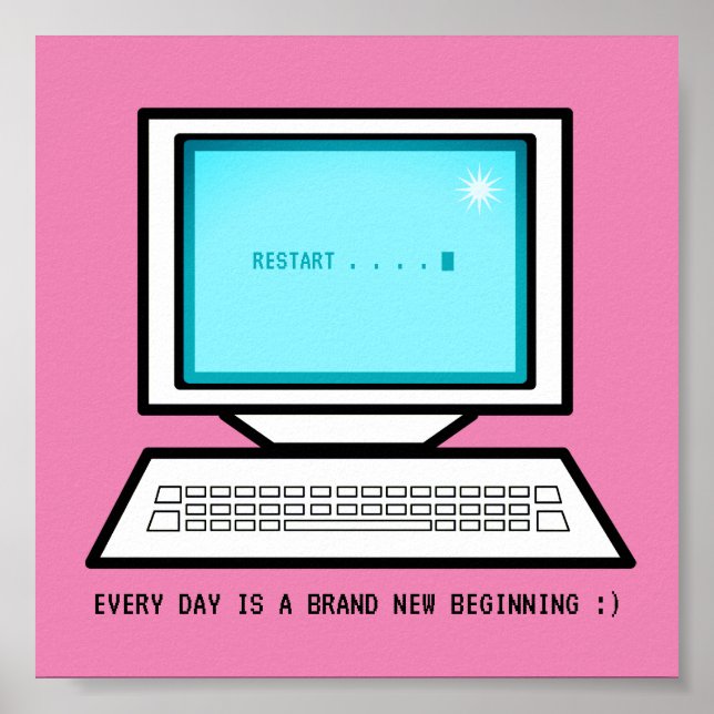 Retrocomputer POSITIVITY PC-Förderung Poster (Vorne)