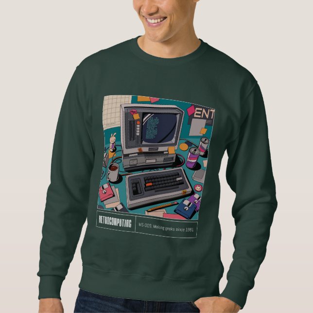 Retrocomputing Sweatshirt (Vorderseite)