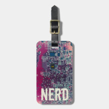 Retrodesign der roten Platine für Nerd