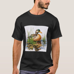 Retroente Pintail Duck Niedlich Duck Duck Wasserfa T-Shirt