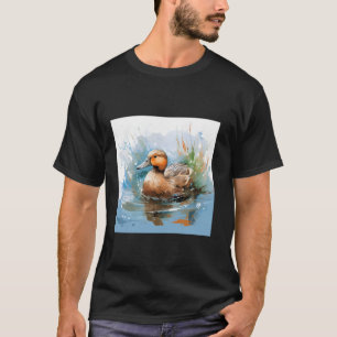 Retroente Pintail Duck Niedlich Duck Duck Wasserfa T-Shirt
