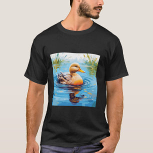Retroente Pintail Duck Niedlich Duck Duck Wasserfa T-Shirt