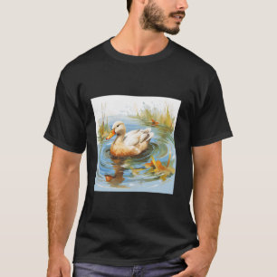 Retroente Pintail Duck Niedlich Duck Duck Wasserfa T-Shirt
