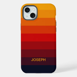 Retrofarbener Regenbogen iPhone 15 Plus Hülle