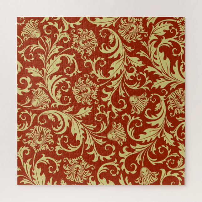 Retrofloralen: Vintager Musterhintergrund. (Vertikal)