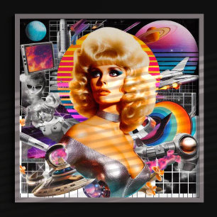 Retrofuturismus, Sci-Fi-Frau Poster