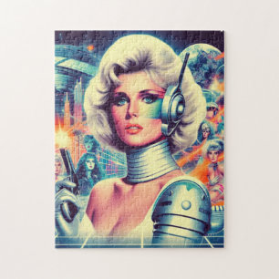 Retrofuturismus Science-Fiction Frau