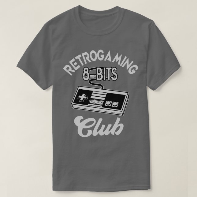 Retrogaming 8bit Controller-Geschenk T-Shirt (Design vorne)