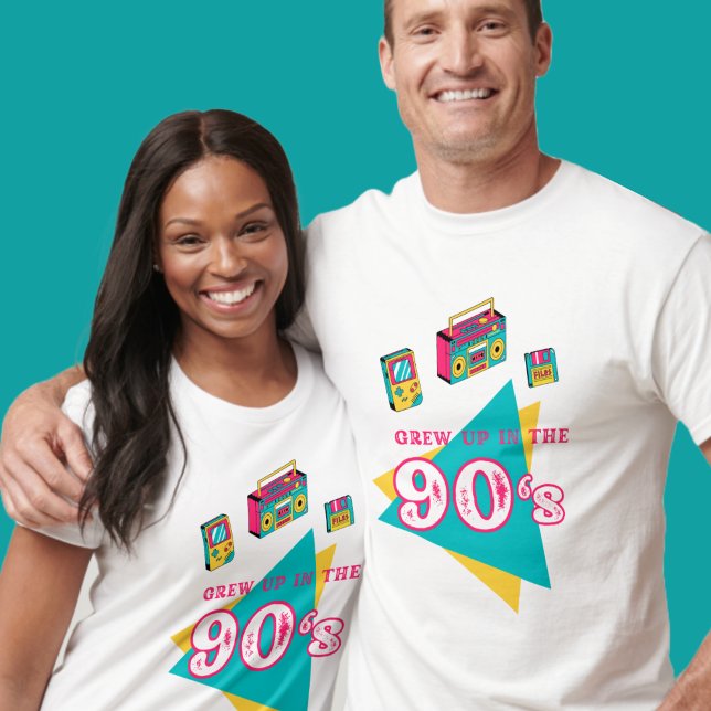 Retrografie-Design "aufgewachsen in den 90er Jahre T-Shirt ('Grew up in the 90's' tshirt
)