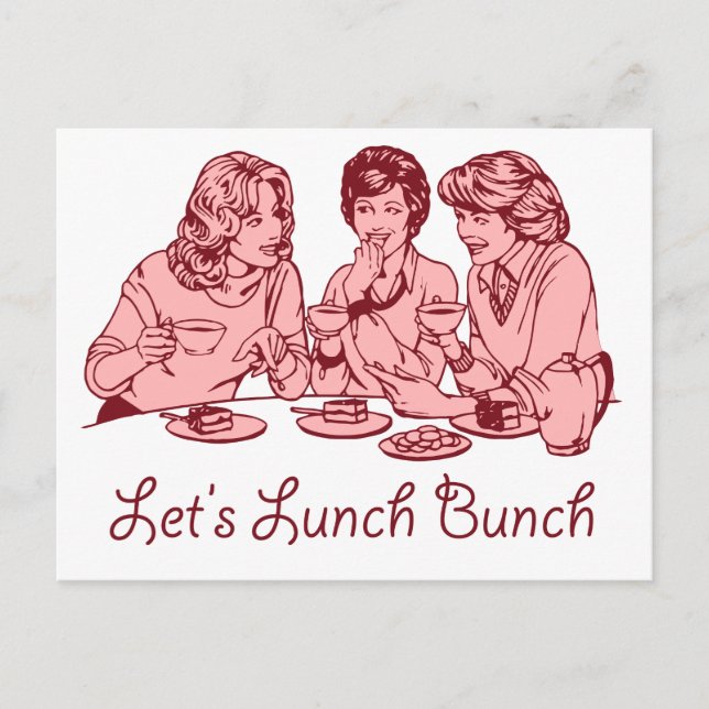 Retrografik des "Lunch Bunch 50" des lassend Postkarte (Vorderseite)