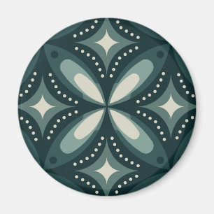 retrogrüne Formen Magnet