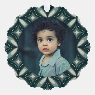 retrogrüne Formen Ornament Karte