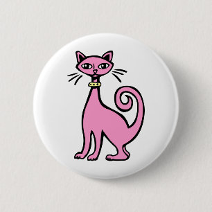 Retrokatze - Maßgeschneiderte Button