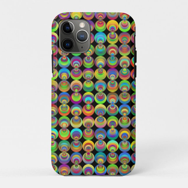 Retrokreise - abstrakt-geometrisch Case-Mate iPhone hülle (Rückseite)