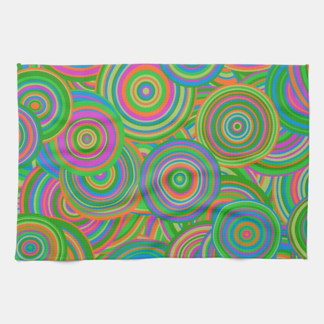 Retrokreise Geschirrtuch (Horizontal)