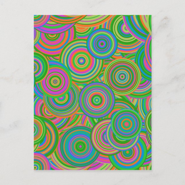 Retrokreise Postkarte (Vorderseite)
