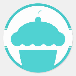 Retrokuchen Runder Aufkleber