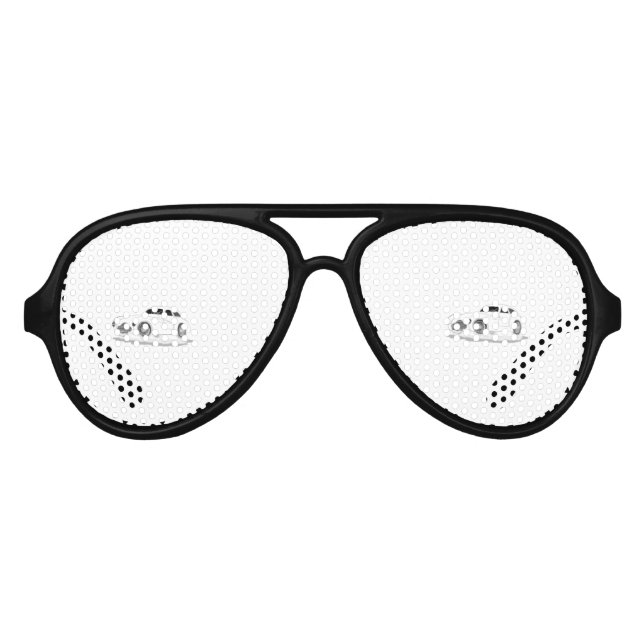 Retromaschine Sonnenbrille (Vorderseite)