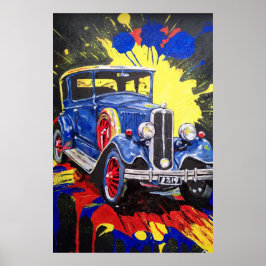 Retromobil, Auto, Vintag, Poster