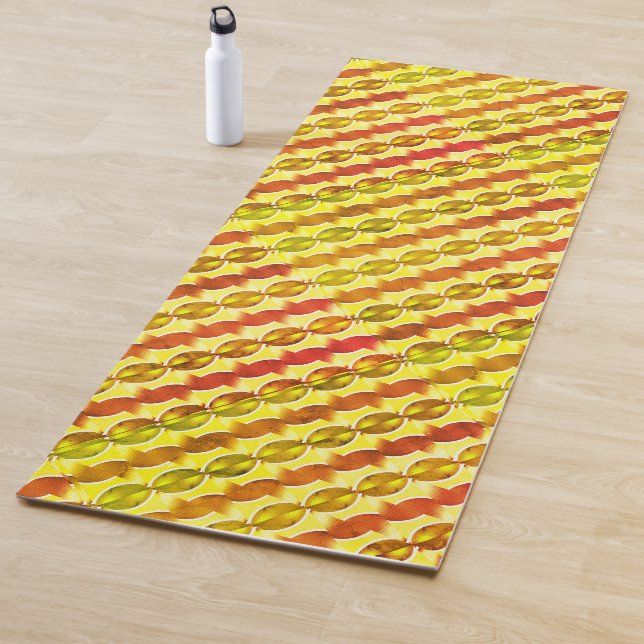 Retroorange 1970 yogamatte (Beispiel)