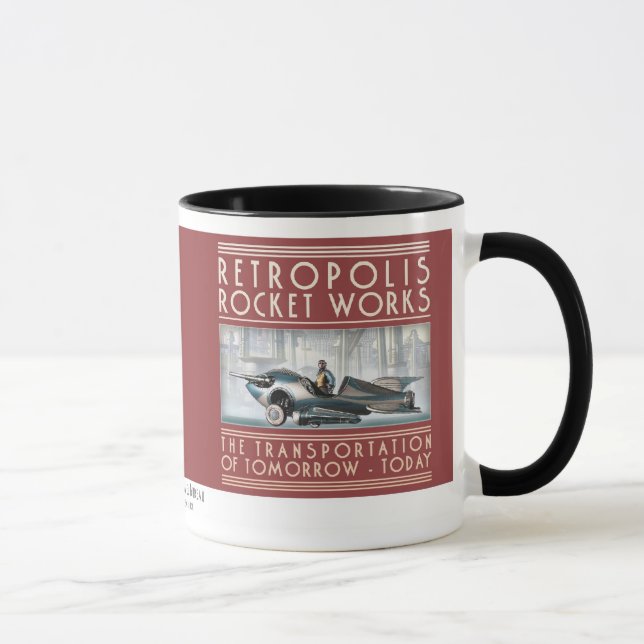 Retropolis Rocket bearbeitet Tasse (Rechts)