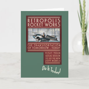 Retropolis Rocket travaille la carte de voeux