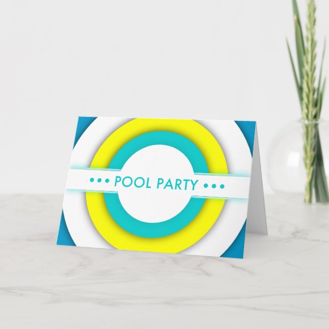 Retropool-Party Einladung (Vorderseite)