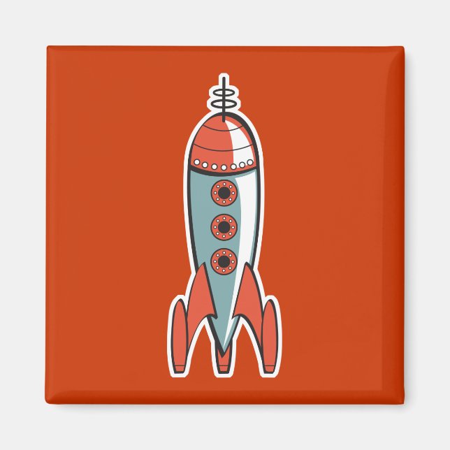 Retrorakete Magnet (Vorne)