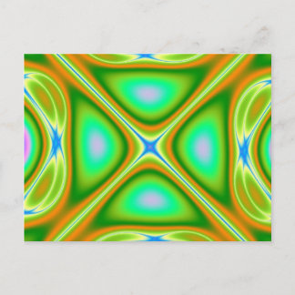 Retrorange Postkarte