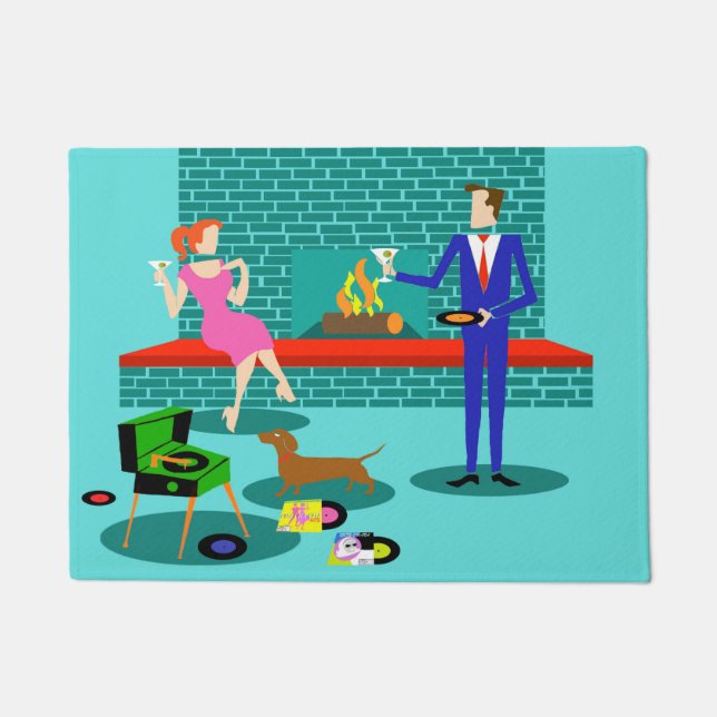 Rétros ajouter au tapis de porte de chien (Devant)
