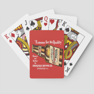 Rétros cartes de jeu de bière d'Engelking