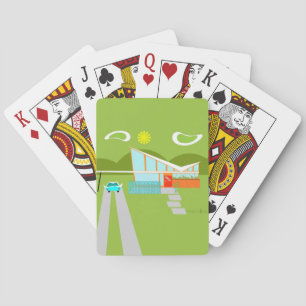 Rétros cartes de jeu de Chambre de Palm Springs