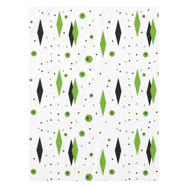 Rétros diamants verts et nappe de Starbursts (Devant)