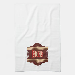 Rétros serviettes de barre de logo de bière
