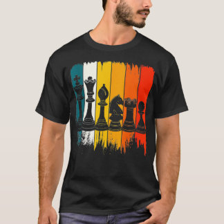 Retroschach , Schachspieler, Schach, Checkmate T-Shirt