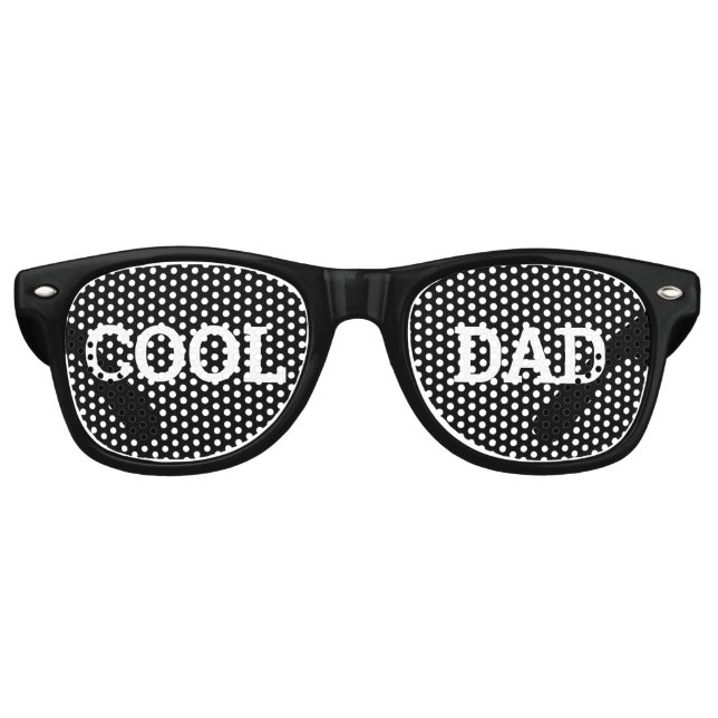 Retroschatten für coole VATER / Fun Party Sonnenbr Partybrille (Vorderseite)