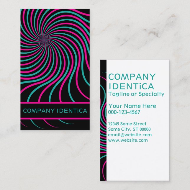 Retrospirograph Visitenkarte (Vorne/Hinten)