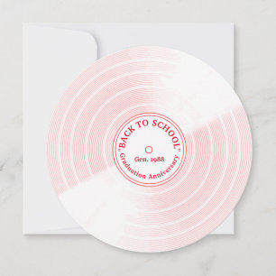 Retrostil aus künstlerischer Vinylplatte Ankündigung