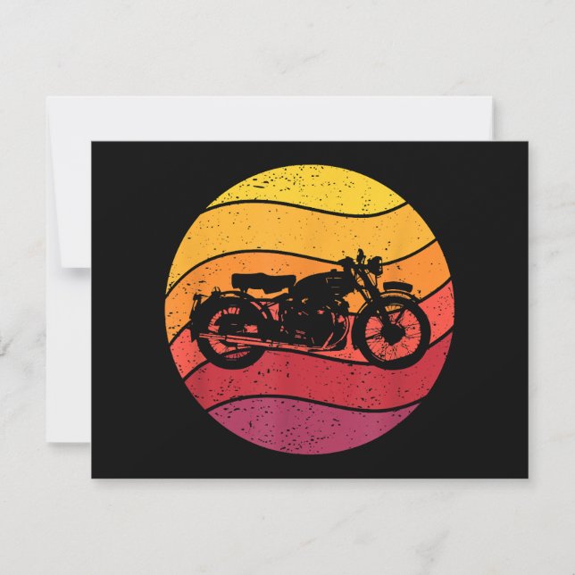 Retrostil für Motorräder Vintag (Vorderseite)
