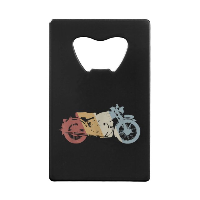 Retrostil für Motorräder Vintag Geldbeutel Flaschenöffner (Vorderseite)