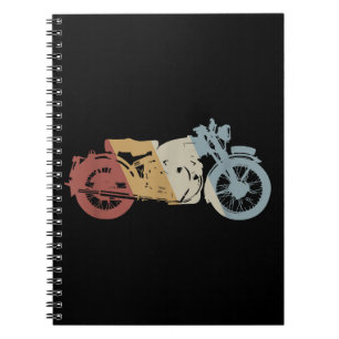 Retrostil für Motorräder Vintag Notizblock