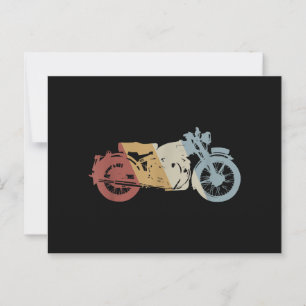 Retrostil für Motorräder Vintag Postkarte