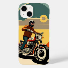 Retrostil für Motorradfahrer Case-Mate iPhone 14 Hülle