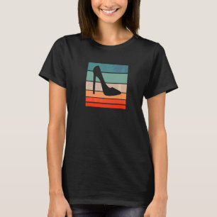 Retrostil mit hohen Absätzen Vintag T-Shirt