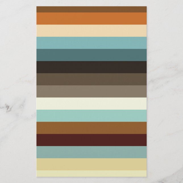 Retrostreifen Briefpapier (Vorderseite)