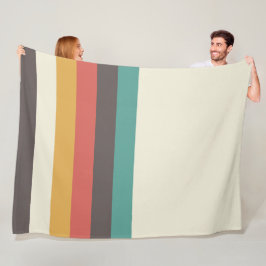 Retrostreifen Fleecedecke