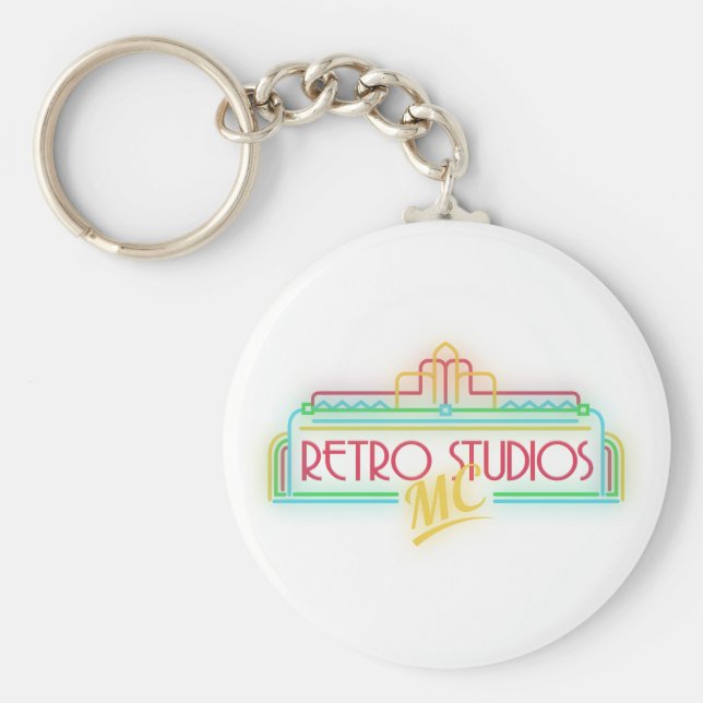 RetroStudiosMC Logo-Schlüsselanhänger Schlüsselanhänger (Vorne)