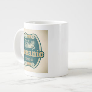 Retrostyling-Mermaid-Gütesiegel Jumbo-Tasse