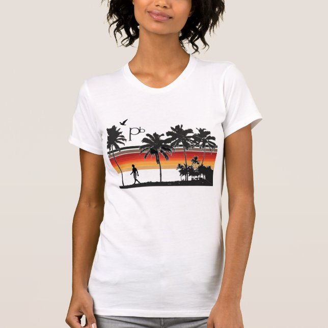 RetroSunsetBeach T-Shirt (Vorderseite)